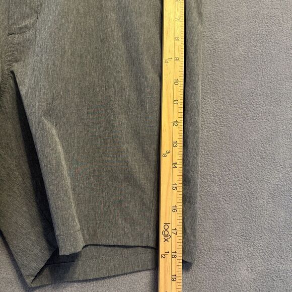 Free Fly Hybrid Shorts Mens Size 32 Dark Gray Chino Performance Stretch Golf 7" - Picture 10 of 12